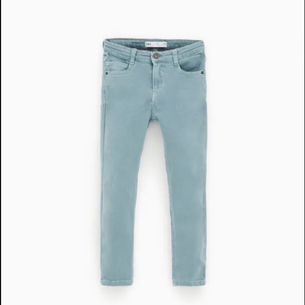 ZARA boys skinny jeans in sky blue size 8